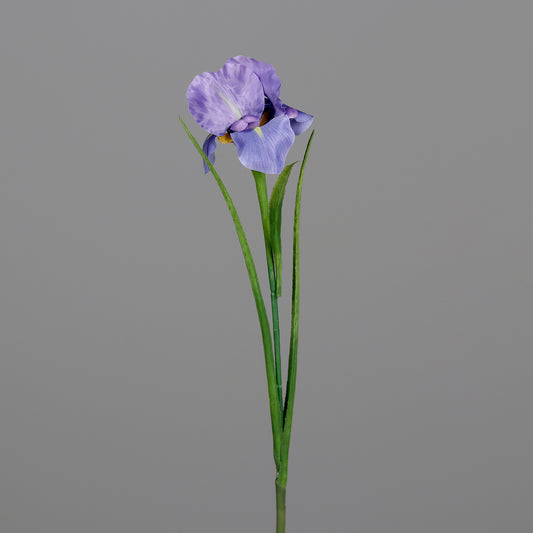 Fleur artificielle Iris - décoration d'intérieur - H. 60cm - violet