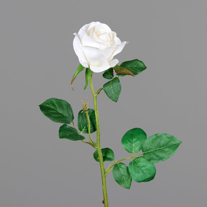 Fleur artificielle - Rose - composition florale - H.66 cm crème