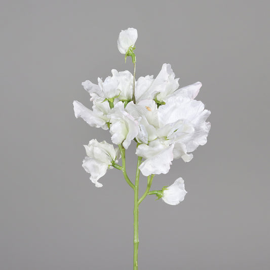 Fleur artificielle tige d'Agapanthe - composition bouquet - H.75cm crème