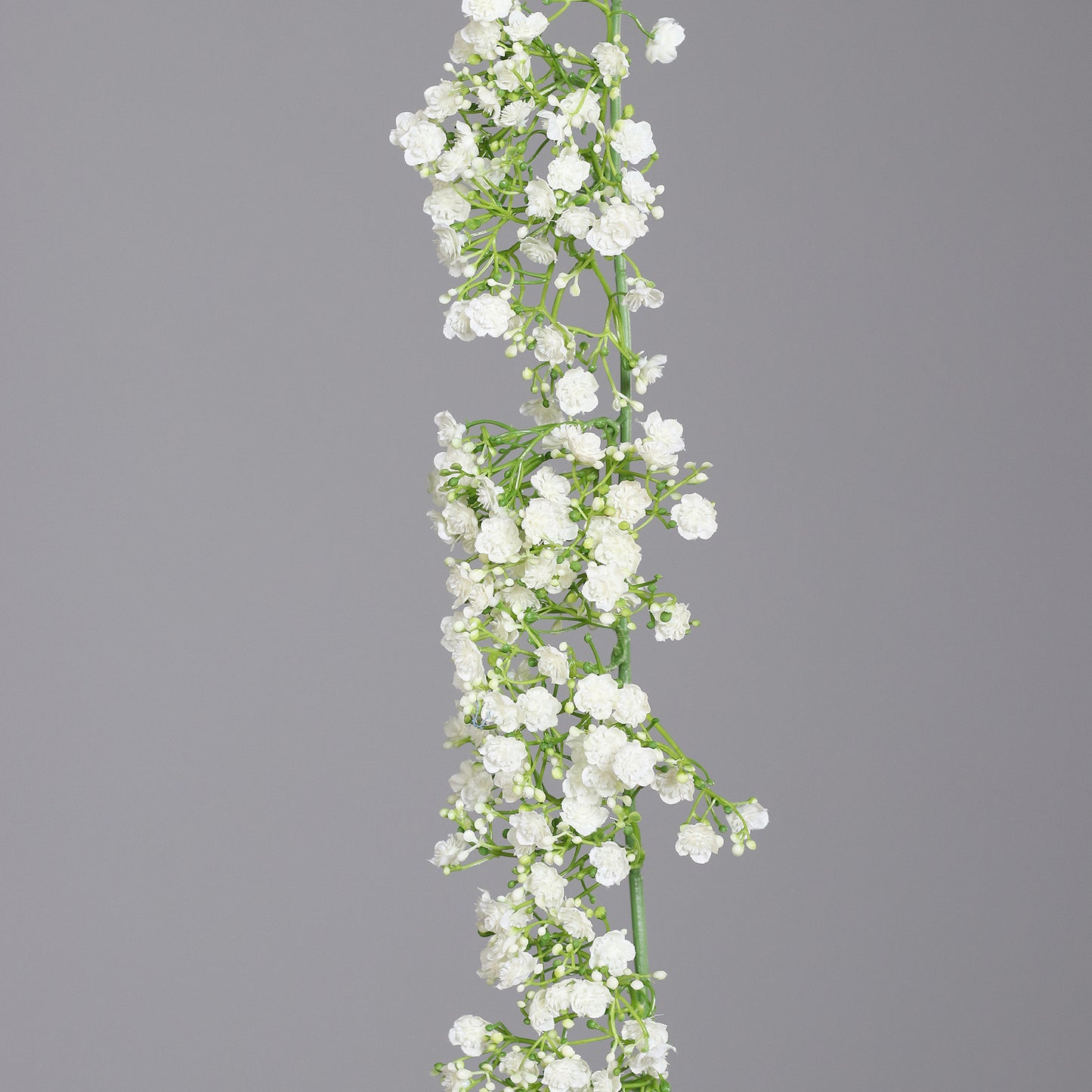 Guirlande artificielle fleurie Gypsophile - création florale - H.120cm blanc