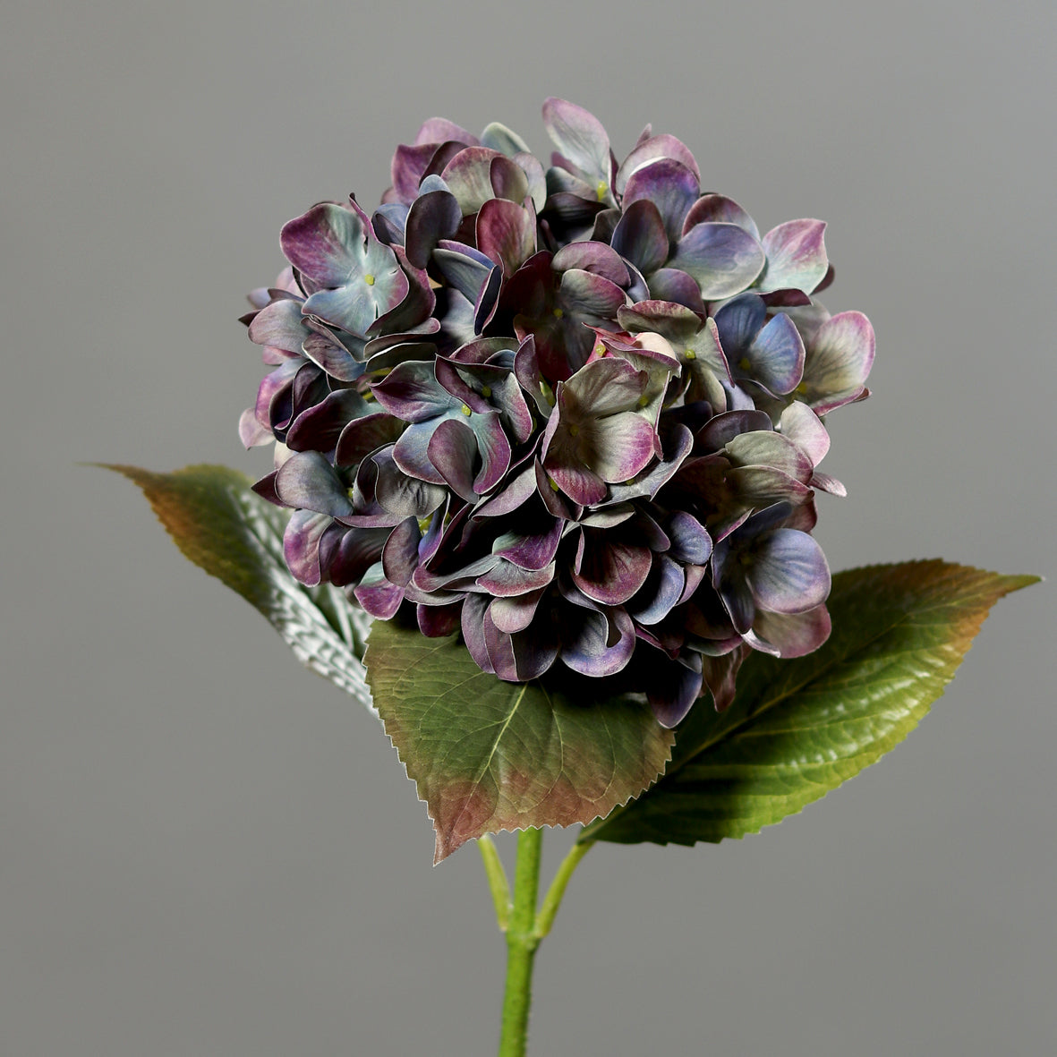 Fleur artificielle Hortensia - création bouquet composition - H.67cm lavande-bleu