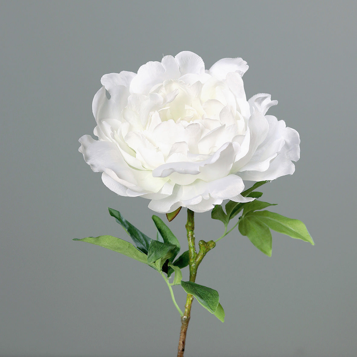 Fleur artificielle Pivoine blanche - composition florale - H.58