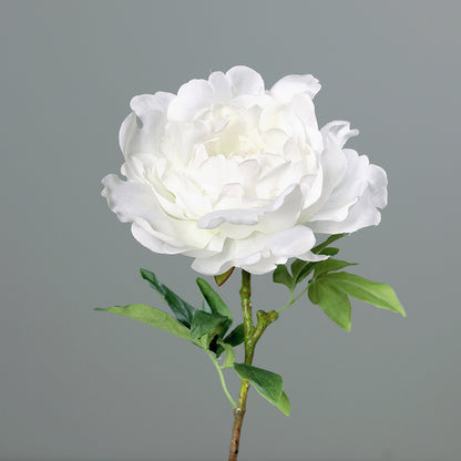 Fleur artificielle Pivoine blanche - composition florale - H.58