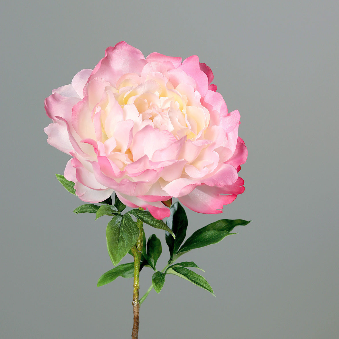 Fleur artificielle Pivoine rose - composition florale - H.58 cm