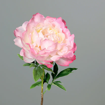 Fleur artificielle Pivoine rose - composition florale - H.58 cm