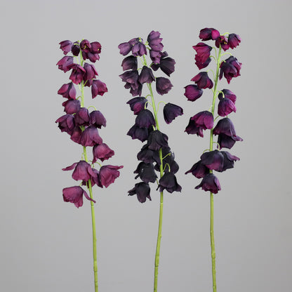 Fleur artificielle Fritillaire pourpre - composition bouquet - H.80 cm - 22 clochettes florales - MAG (Copie)