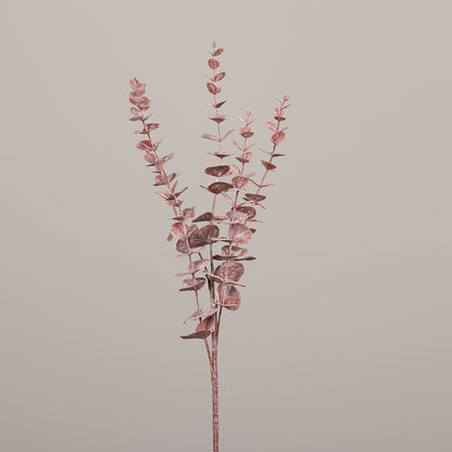 Eucalyptus artificiel - création de bouquet - H.73cm pourpre