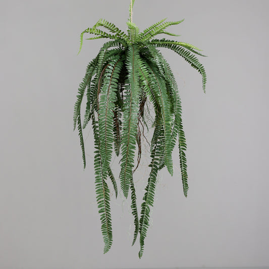 Suspension Boule de fougères artificielles  H.96 cm – Décoration végétale retombante - Q4