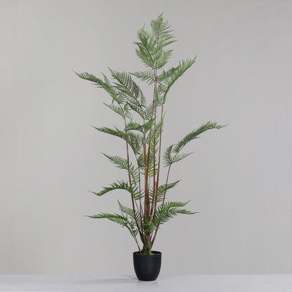 Fougère artificielle en pot - plante intérieur - H.150cm vert