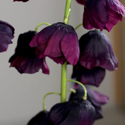 Fleur artificielle Fritillaire pourpre - composition bouquet - H.80 cm - 22 clochettes florales - MAG (Copie)
