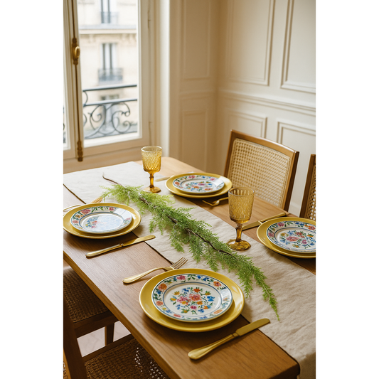Feuillage artificiel branche de Fougère - décoration d'intérieur - chemin de table- H.107 cm P2