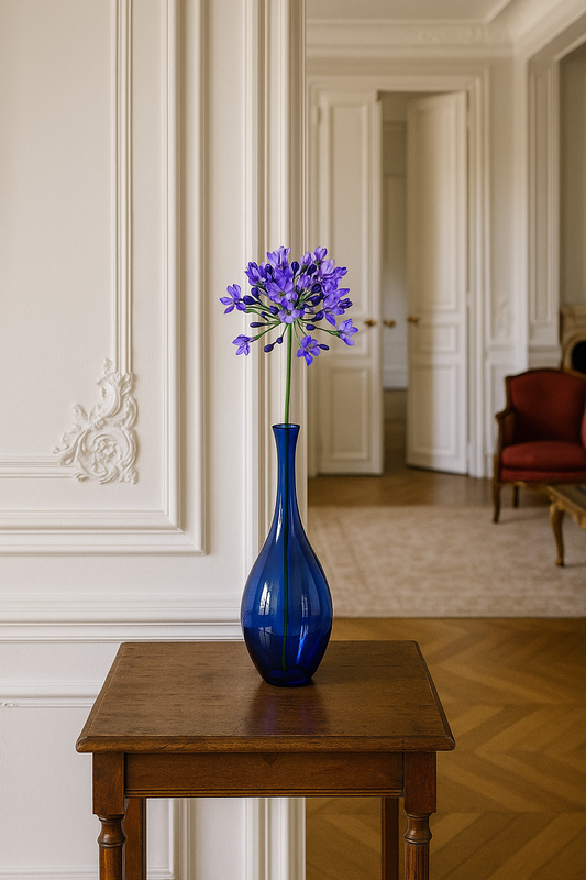Fleur artificielle tige d'Agapanthe - composition bouquet - H.75cm - Lavande