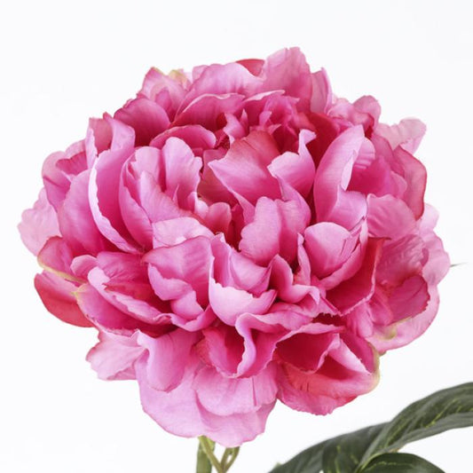 Fleur artificielle Pivoine fuchsia - composition florale - H.71cm