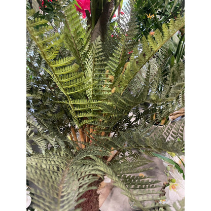 Fougère artificielle Arborescente en pot - plante intérieur - H.125cm vert - Z2