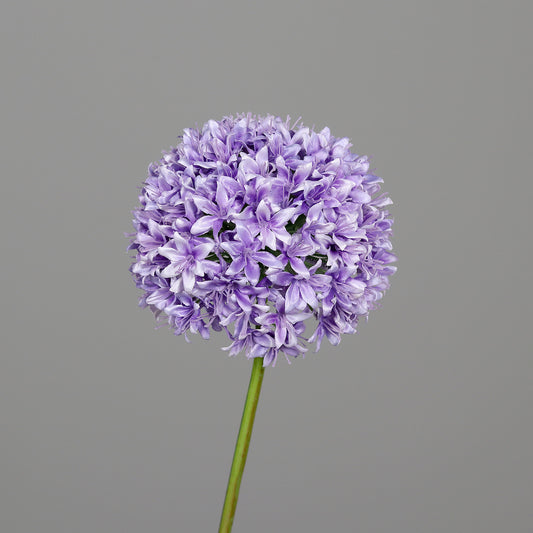 Fleur artificielle Allium - composition bouquet - H.87cm lavande