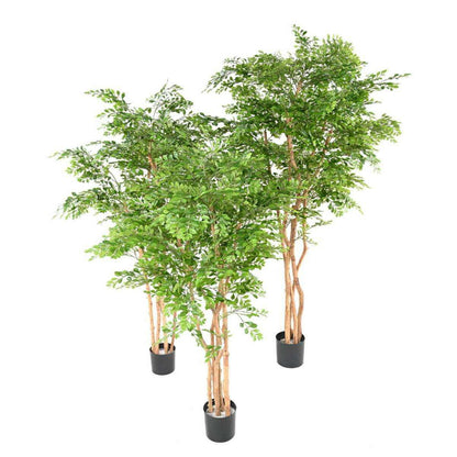 Arbre artificiel Acacia 5 troncs - plante d'intérieur - H.210cm vert