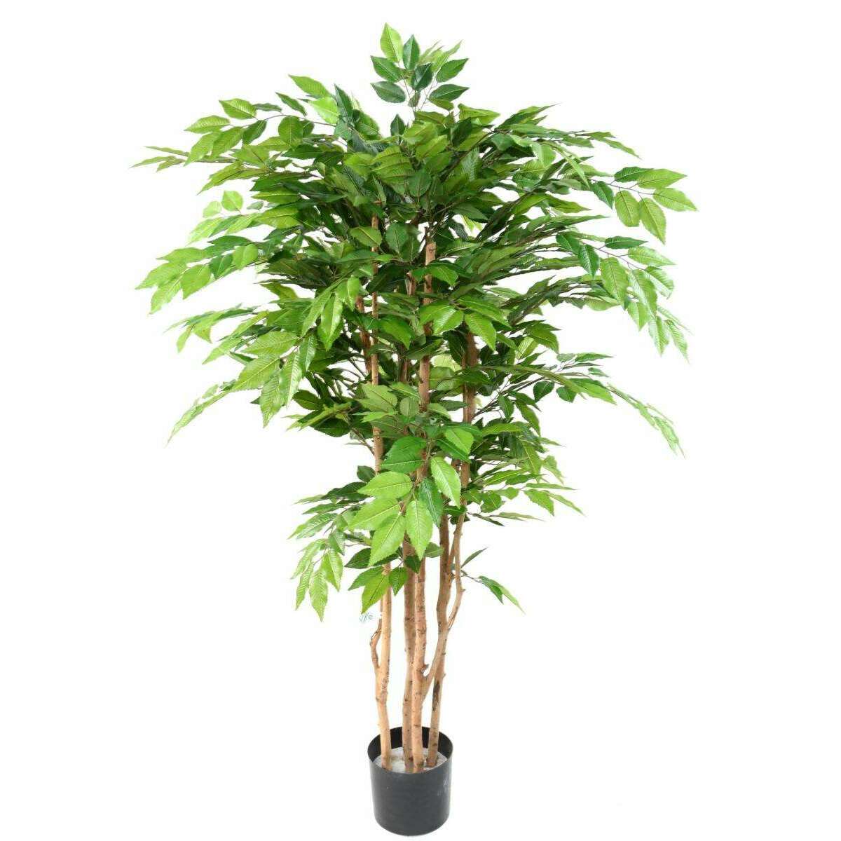 Arbre artificiel Charme 5 troncs - plante d'intérieur - H.150cm vert