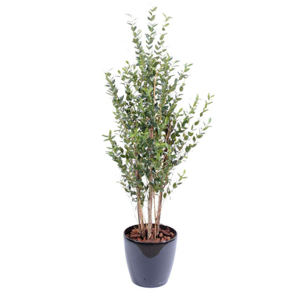 Arbre artificiel Eucalyptus buisson - plante synthétique d'intérieur - H.130cm