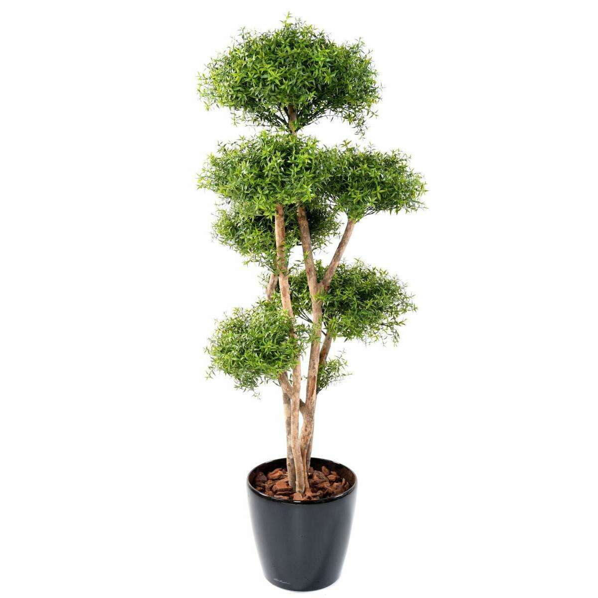 Arbre artificiel Eucalyptus nuage - plante intérieur extérieur - H.160cm vert