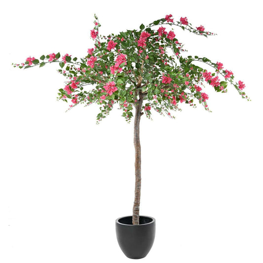 Arbre artificiel fleuri Bougainvillier Tree - plante d'intérieur - H.280cm Fuchsia