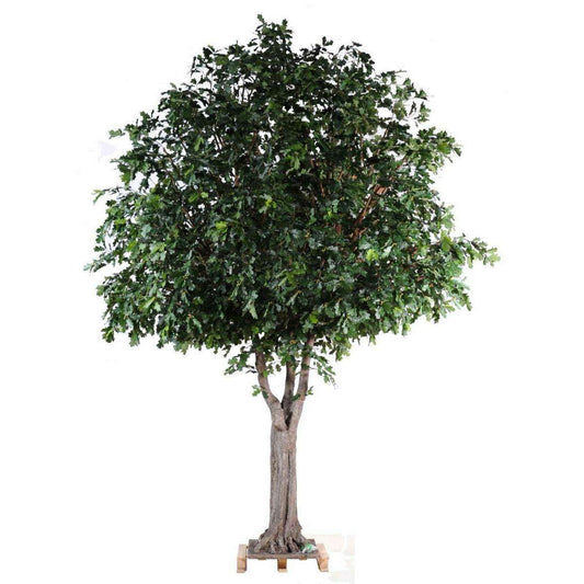 Arbre artificiel forestier Chêne - plante d'intérieur - H.490cm feuillage vert