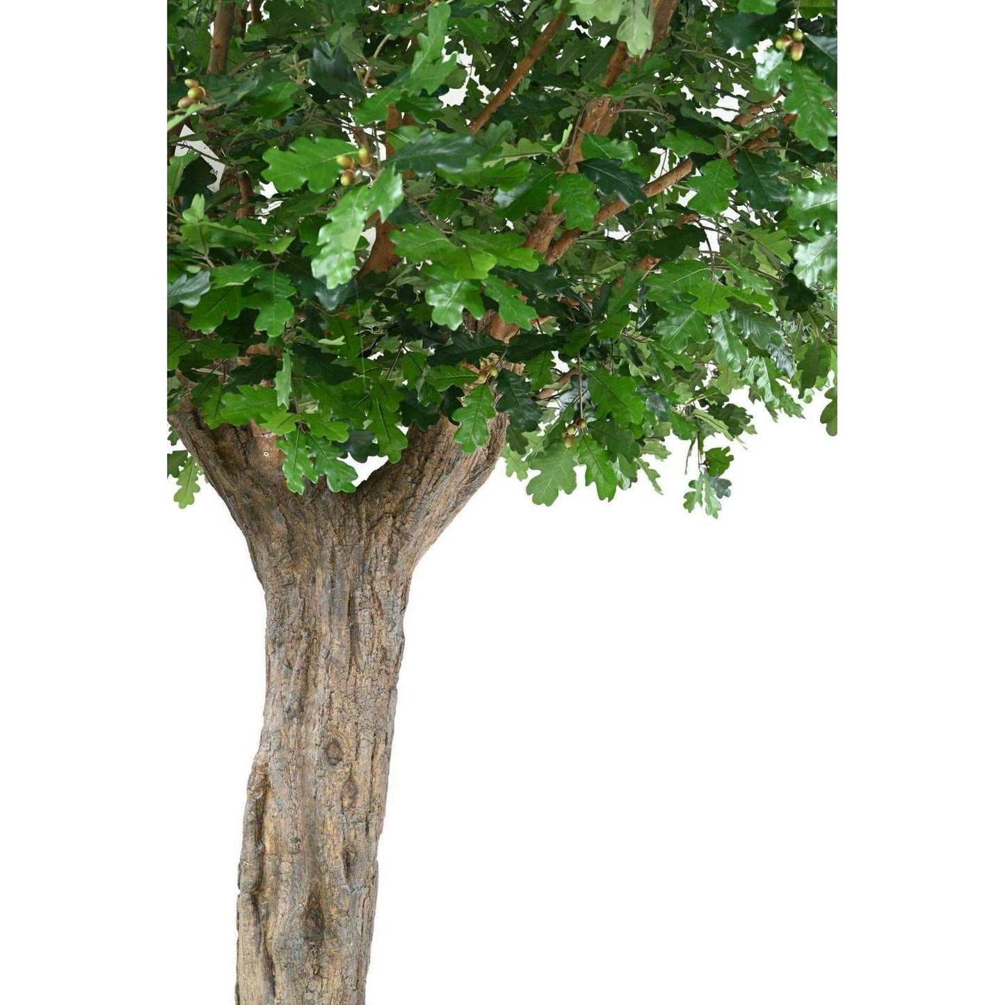 Arbre artificiel forestier Chêne sur platine - décoration d'intérieur - H.370cm
