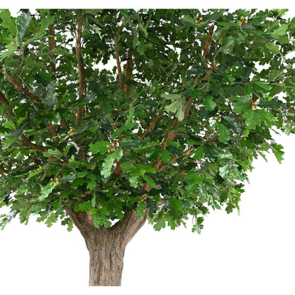 Arbre artificiel forestier Chêne sur platine - décoration d'intérieur - H.370cm