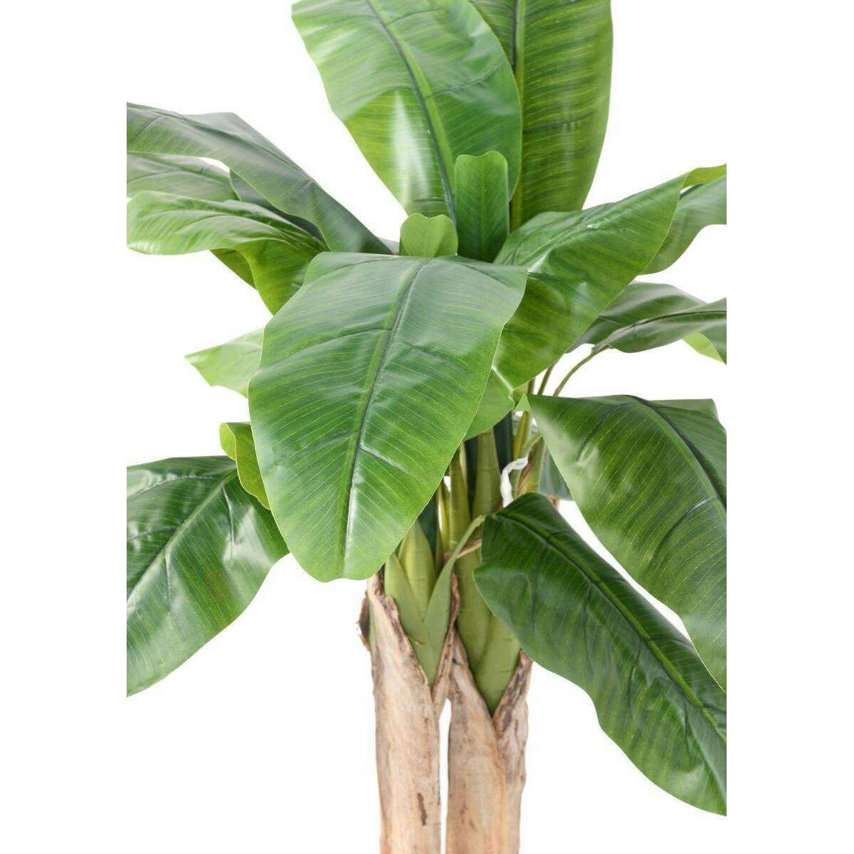 Arbre artificiel fruitier Bananier 3 troncs - intérieur - H.130cm vert
