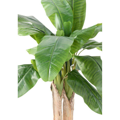 Arbre artificiel fruitier Bananier 3 troncs - intérieur - H.130cm vert