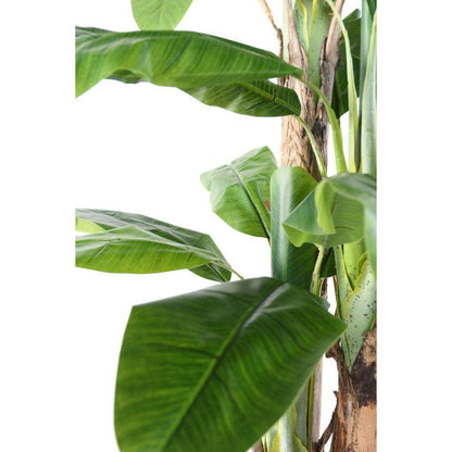 Arbre artificiel fruitier Bananier 3 troncs - intérieur - H.240cm vert