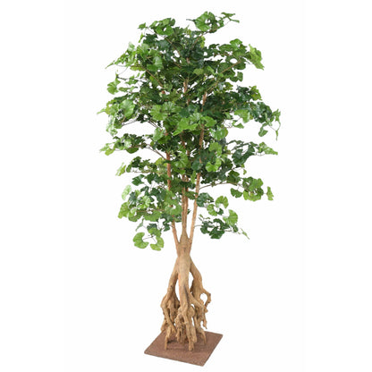 Arbre artificiel Ginkgo biloba root - plante synthétique d'intérieur - H.180cm