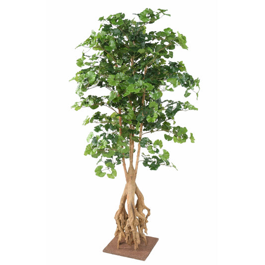 Arbre artificiel Ginkgo biloba root - plante synthétique d'intérieur - H.180cm