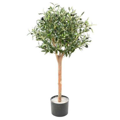 Arbre artificiel Olivier Eco - plante pour intérieur - H.110cm vert