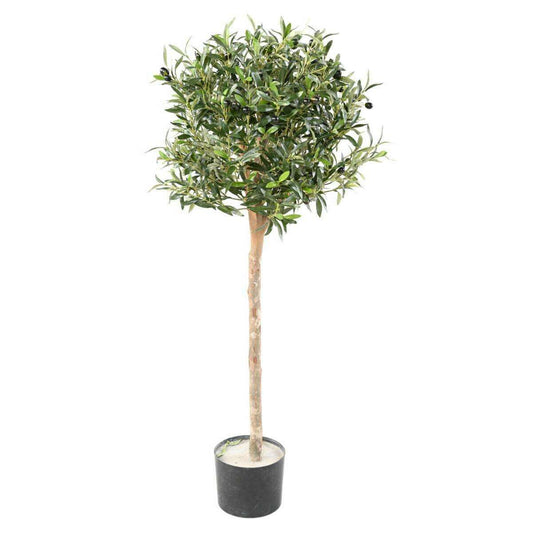 Arbre artificiel Olivier Eco - plante pour intérieur - H.120cm vert