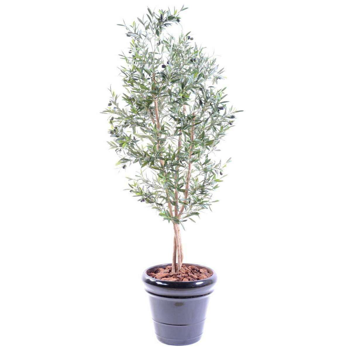 Arbre artificiel Olivier large 3 troncs - décoration pour intérieur - H.150cm