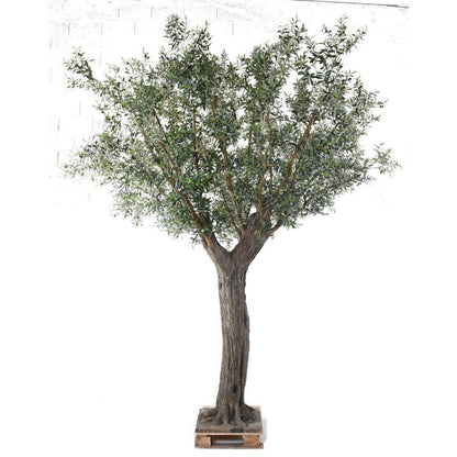 Arbre artificiel Olivier sur platine - plante pour intérieur - H.390cm