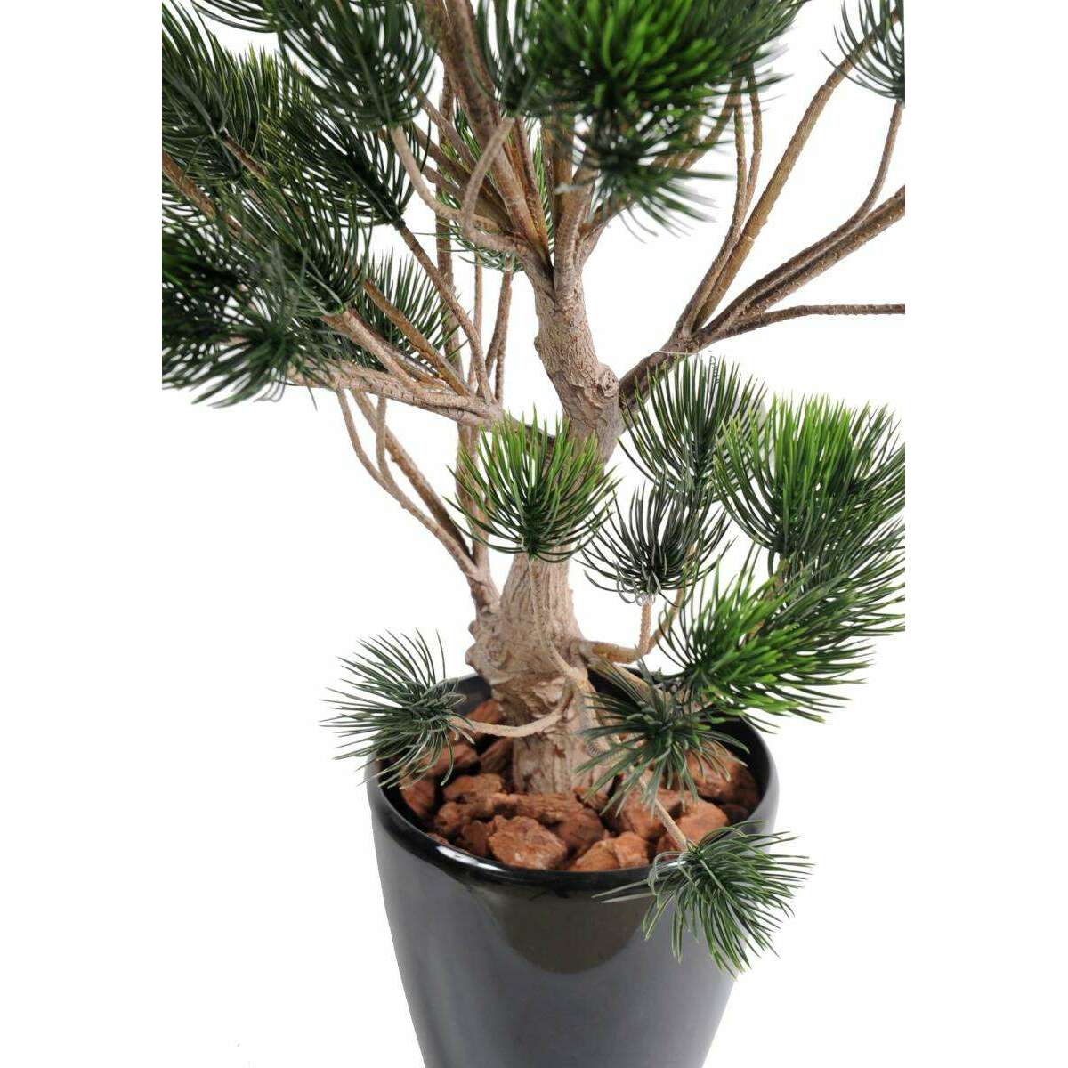Arbre artificiel Pin de Garigue - plante synthétique intérieur extérieur - H.90cm
