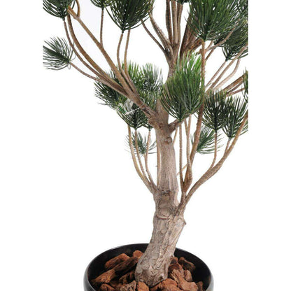 Arbre artificiel Pin de Garigue - plante synthétique intérieur extérieur - H.90cm