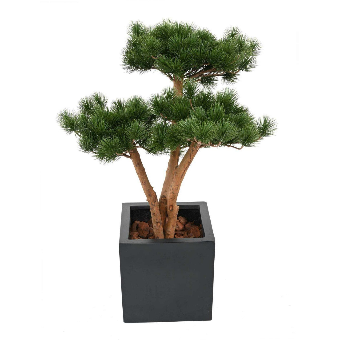 Arbre artificiel Pin UV résistant 3 troncs - arbre forestier d'extérieur - H.70cm