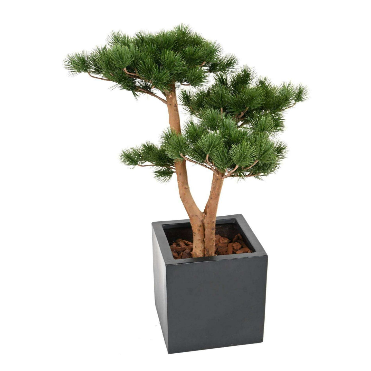Arbre artificiel Pin UV résistant 3 troncs - arbre forestier d'extérieur - H.70cm