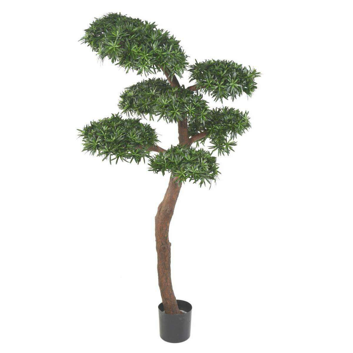 Arbre artificiel Podocarpus Bonsaï UV - intérieur extérieur - H.210cm