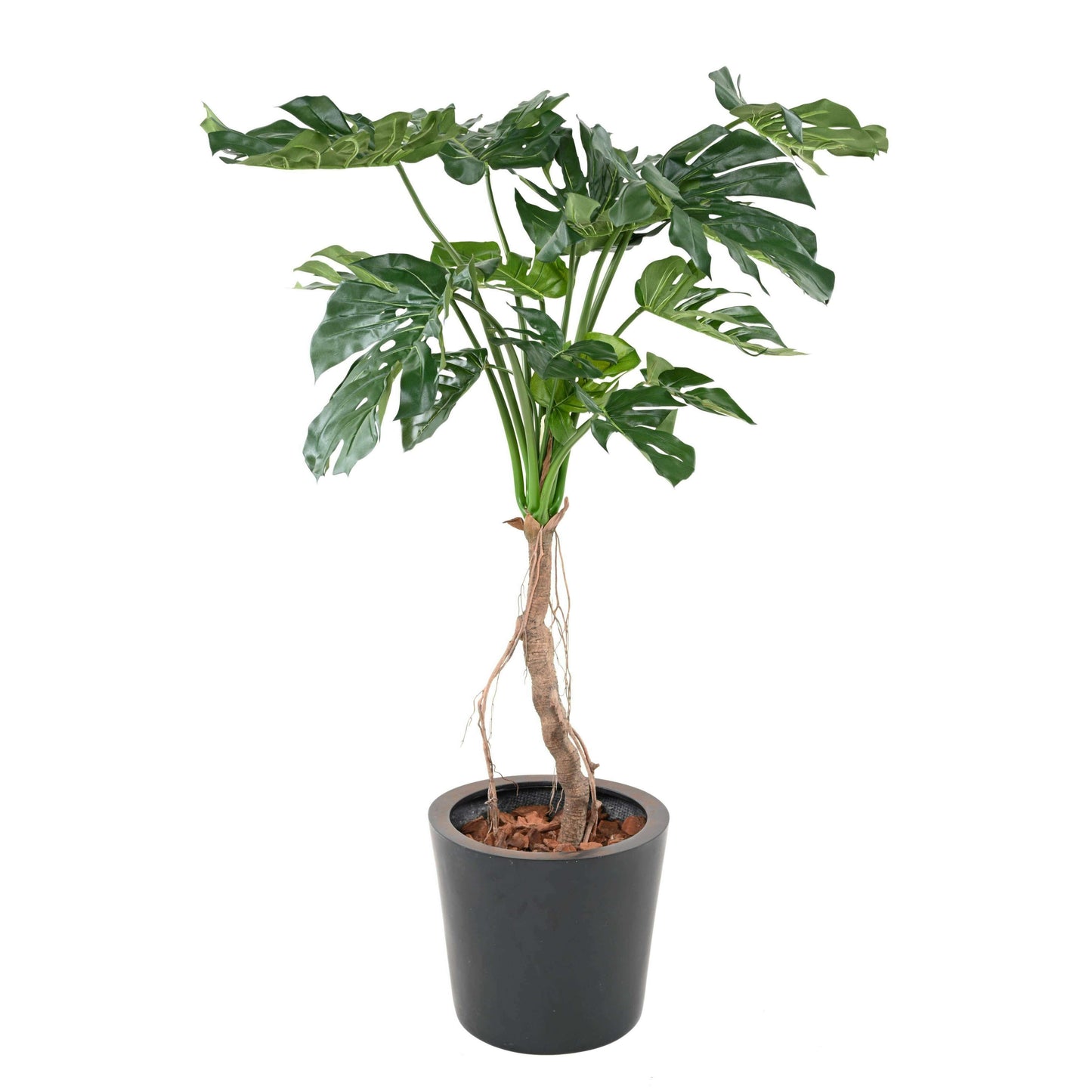 Arbre artificiel tropical Philodendron Monstera - plante d'intérieur - H.130cm