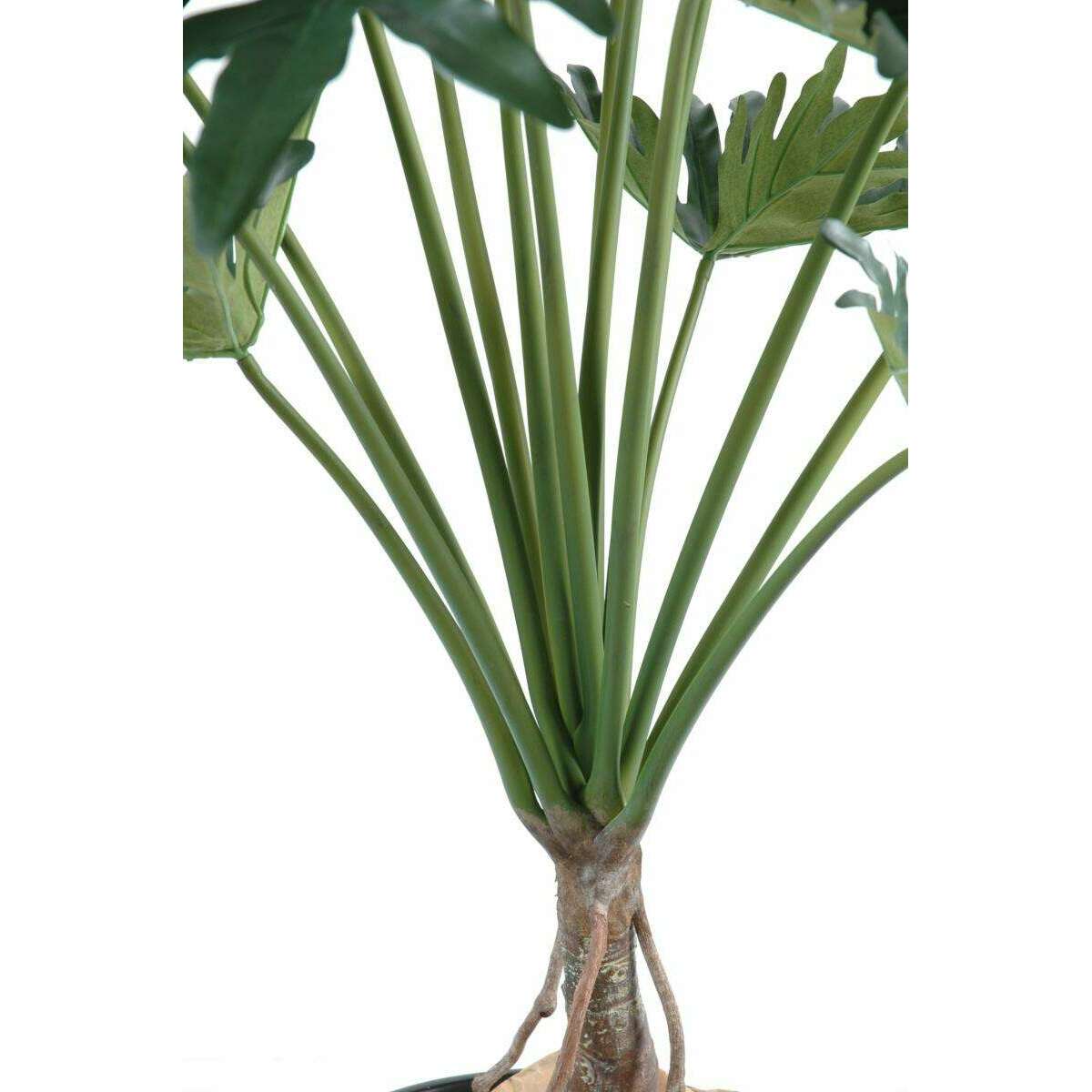 Arbre artificiel tropical Philodendron Selloum - plante d'intérieur - H.120cm vert