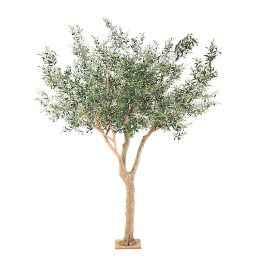 Arbre fruitier artificiel Olivier L sur platine - plante pour intérieur - H.370cm