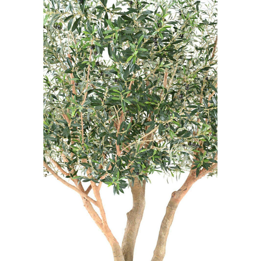 Arbre fruitier artificiel Olivier L sur platine - plante pour intérieur - H.370cm