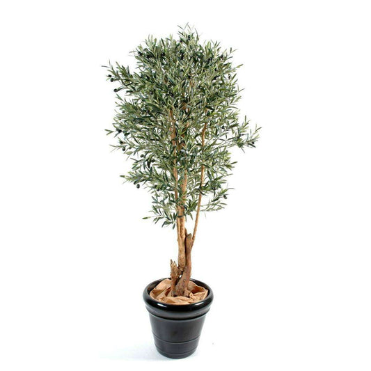 Arbre fruitier artificiel Olivier tronc noueux - plante pour intérieur - H.170cm