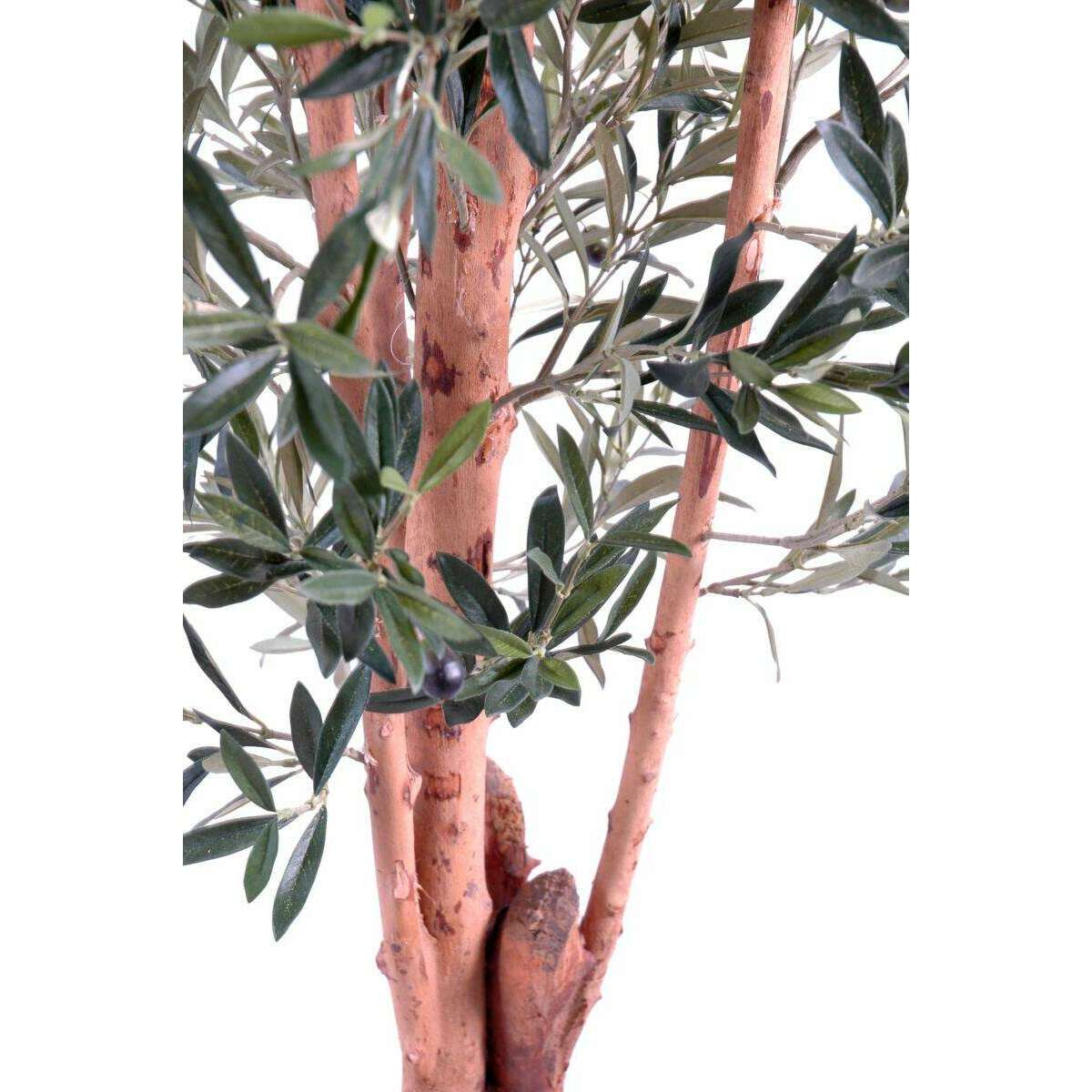 Arbre fruitier artificiel Olivier tronc noueux - plante pour intérieur - H.170cm