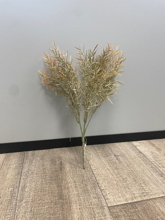 Plante artificielle Asparagus buisson en piquet - intérieur - H.40cm - marron - Q3