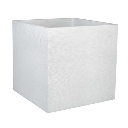 Bac pour fleur carré Graphit - intérieur extérieur - 49,5cm Blanc EDA PLASTIQUES