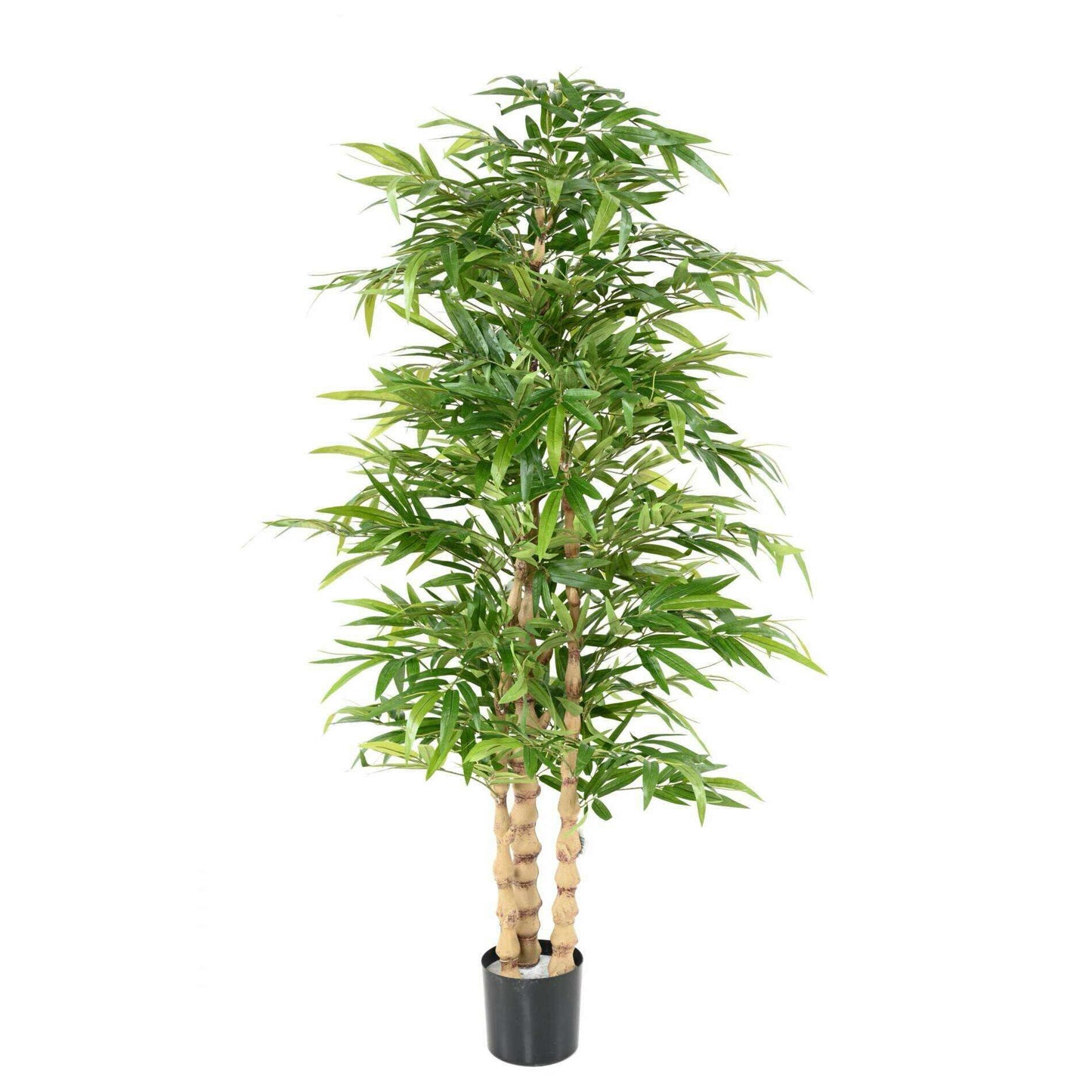 Bambou artificiel Bouddha - plante synthétique d'intérieur - H.190cm vert